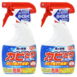 Lion Chemical 獅子化學 Pix 浴廁去霉清潔噴霧泡 泡沫滲透除菌 霉菌根絕, 400g, 2瓶