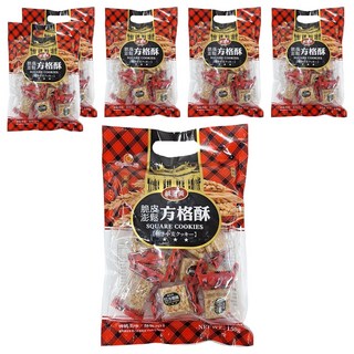 Chiao-E 巧益 脆皮澎鬆鹹蛋黃方格酥 蛋素, 150g, 6袋