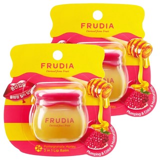 FRUDIA 確認過嘴唇 豐澤潤唇膏 蜂蜜石榴 強化唇肌彈力與保濕, 10ml, 2個