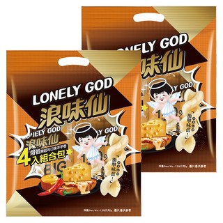 旺旺 LONELY GOD 浪味仙 熔岩辣起司組合包, 2袋, 128g