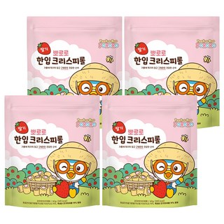 Earnest F&B Pororo一口捲心酥 草莓口味, 60g, 4包