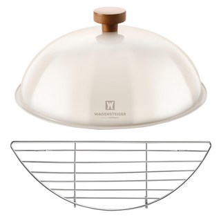 Wagensteiger 象牙白色鍋蓋 + 不鏽鋼網架, 28cm, 1組
