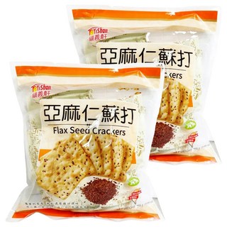 福義軒 亞麻仁蘇打餅 海鹽風味 手工製作 輕巧便利, 255g, 2袋