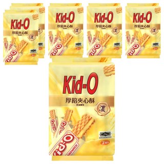 Kid-O 厚餡夾心酥 奶油風味, 91g, 6袋