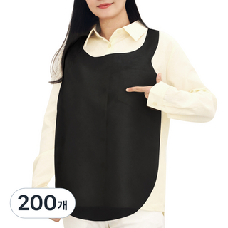 탐사 일회용 앞치마, 200개, 블랙