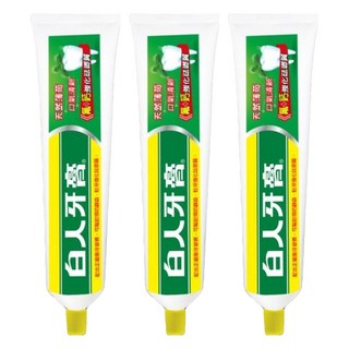 T.KI 白人 牙膏 清新薄荷, 255g, 3條