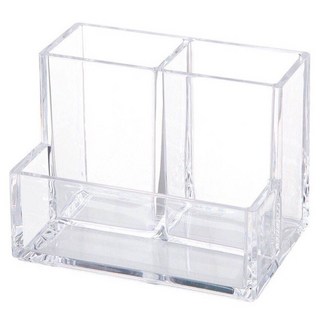 質感壓克力收納筆筒/刷具桶/玩具收納 130 x 85 x 95mm, 1個, 透明