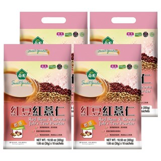 薌園 紅豆紅薏仁粉, 多榖多健康、營養好滋味, 富含膳食纖維並去除糖份, 300g, 4袋