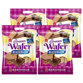 義美 夾心酥 黑可可, 400g, 4袋