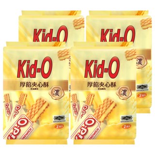 Kid-O 厚餡夾心酥 奶油風味,91g,4袋