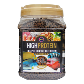 UP AQUA 雅柏 沉底型高蛋白營養飼料, 1罐, 2L