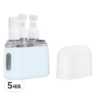 리빙헤븐 여행용 화장품 올인원 공병 3종 세트, 5세트, 블루