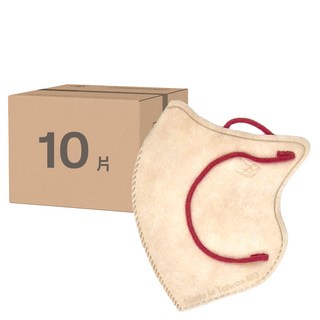 明基健康生活 幸福物語 成人款 極凍3D涼感力醫療口罩 凜紅耳繩, 奶茶色, 10片, 1盒