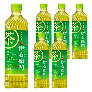 SunTORY 三得利 伊右衛門 綠茶飲料, 600ml, 6瓶