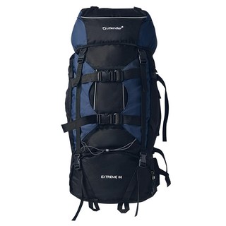 Outlander Add Edit Antony 80L 大型登山背包 + 防水罩套組, 海軍藍