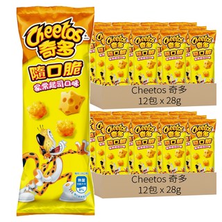 Cheetos 奇多 隨口脆 家常起司口味玉米脆, 28g, 24包