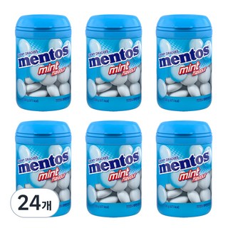mentos 曼陀珠 罐裝曼陀珠 薄荷口味, 120g, 24罐