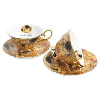 Kiss 骨瓷雙人咖啡杯組, 多色, 1組