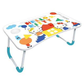收納王妃 三麗鷗摺疊床上桌 12歲以上適用, 積木KITTY 白色