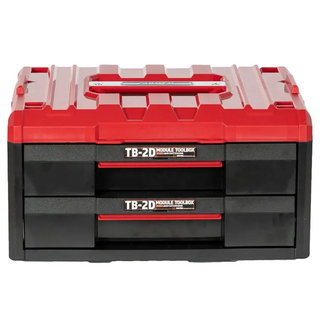 SHUTER 樹德 職人重載雙抽工具箱 TB-2D 紅/黑 ABS/PP材質, 420 x 338 x 232 mm, 1個