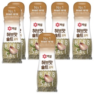 백설 허브맛 솔트 마늘맛, 50g, 6개