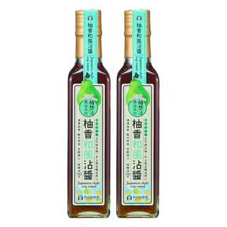 麻豆區農會 柚香和風沾醬, 濃濃柚香 酸中帶甜 甘醇順口 黑豆釀造180天 不含防腐劑, 230ml, 2瓶