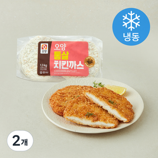 사조오양 통살 치킨까스 (냉동), 1.3kg, 2개