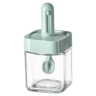 PINMOO 品沐 方形伸縮調味罐 綠色, 250ml, 1個