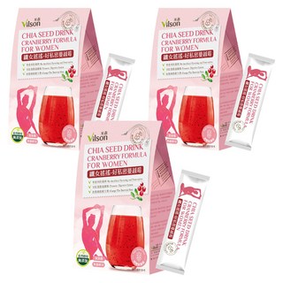 米森 纖女搖搖 好私密蔓越莓 - 女性私密保養、膳食纖維、無糖無咖啡因, 64g, 3盒