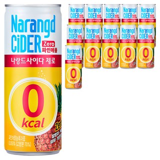 Narangd CiDER Zero零卡鳳梨汽水, 12罐, 245ml