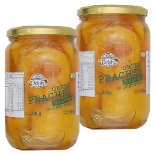 Delphi 特級切片水蜜桃, 680g, 2罐