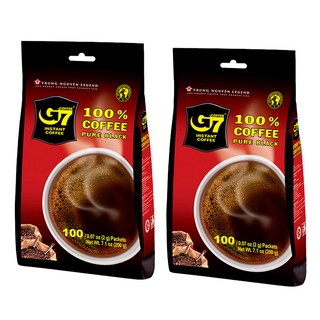 G7 速溶黑咖啡, 2g, 100包, 2袋