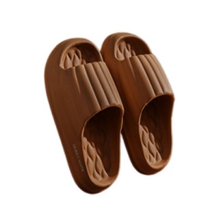 헨센 무소음 EVA 말랑 거실 슬리퍼, 브라운, 1개