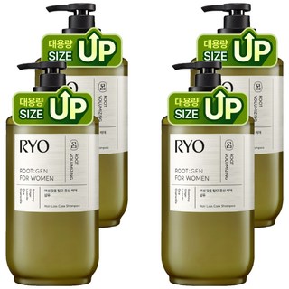 RYO 呂 Rootzen 女性專用緩解掉髮症狀專業護理大容量洗髮精, 800ml, 4個