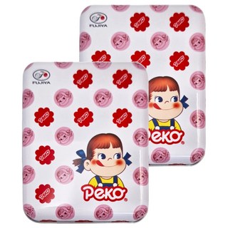 FUJIYA 不二家 Peko牛乳糖方罐 經典花(白), 40g, 2盒