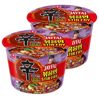 NONGSHIM 農心 辛炒麵 泰式酸辣味 大碗麵 103g, 2入