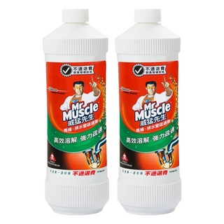 威猛先生 馬桶/排水管疏通劑 高效溶解 強力疏通, 960ml, 2瓶