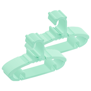 agazzang 4段可調節長度孩童衣架, 薄荷綠, 20個