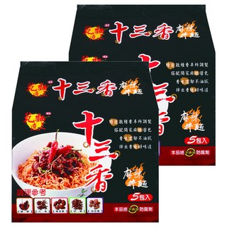 味王 十三香麻辣拌麵 88g, 10包