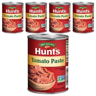 Hunt's 蕃茄配司 萬用濃縮蕃茄醬底 NON-GMO 非基改自然熟成加州蕃茄製作 美國原裝進口, 170g, 5罐