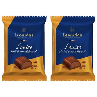 Leonidas 路易焦糖果仁巧克力, 2個, 75g