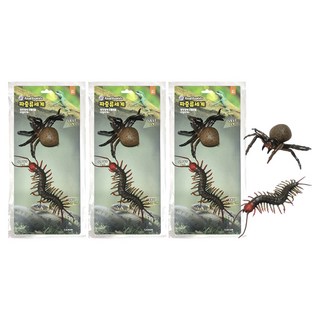 爬蟲世界公仔 大蜘蛛 + 大蜈蚣, 3套