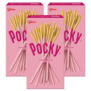 glico 格力高 Pocky 百奇 草莓棒, 24g, 3盒