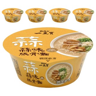 維力 一度贊 蒜味豚骨杯麵 190g, 5入