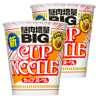 NISSIN 日清 CUP NOODLE 合味道 謎肉增量大杯麵 醬油風味 103g, 2入