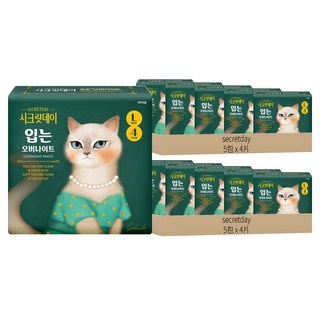secretday 韓國原裝進口 夜用褲型衛生棉, L, 4片, 10包