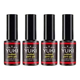 YUKI 頂級R系列UV LED飾品凝膠, 4個, 單一顏色