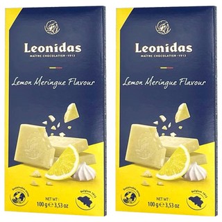 Leonidas 檸檬馬林糖片狀巧克力, 100g, 2個