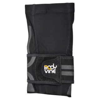 BODYVINE 巴迪蔓 超肌感貼紮護肘, 提供穩固的伸腕肌群支撐 透薄吸濕排汗 抗UV 50+防曬係數, L, 灰色, 1個