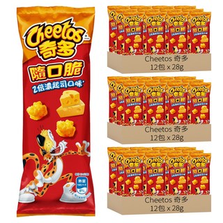 Cheetos 奇多 隨口脆 2倍濃起司口味玉米脆, 28g, 36包